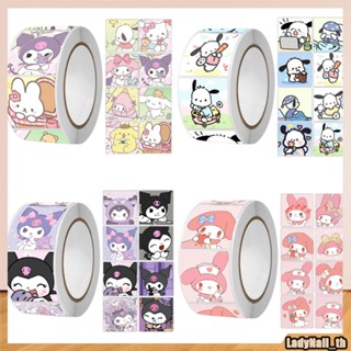 SANRIO สติกเกอร์เทปซีล ลายการ์ตูน Hello Kitty น่ารัก สําหรับตกแต่งสมุดภาพ จํานวน 500 ชิ้น