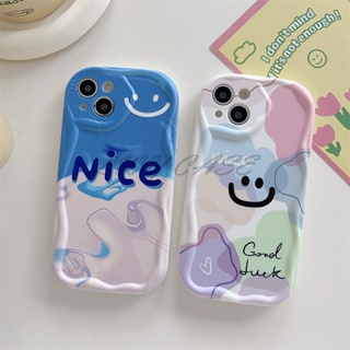 Lwy เคสโทรศัพท์มือถือแบบนิ่ม ลายหน้ายิ้ม สําหรับ Oppo A17 A17k A12 A12e A3s A5 Ax5 A7 A5s A16 A16s A15 A15s A35 A54 A31 2020 A9 2020 A5 2020 A92 A52 A53 A33 A1k A16K A16e A36 A76 A96 A57