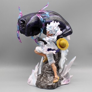 ฟิกเกอร์พีวีซี One Piece Sun God Nika Luffy Gear 5 ขนาด 27 ซม. ของขวัญสําหรับเด็ก