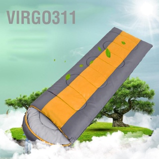 Virgo311 ถุงนอนผู้ใหญ่ผ้าฝ้ายบรรจุถุงนอนอุ่นฤดูหนาวสำหรับการตั้งแคมป์กลางแจ้งแบกเป้