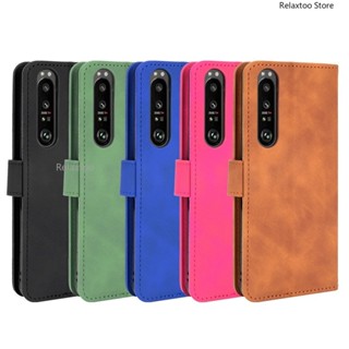 Skin Feel Luxury Leather Flip Casing For Sony Xperia 10 1 5 V 5v 1v 10v 4G 5G Xperia5V Xperia1V Phone Case Card Slot wallet Bracket Magnetic Shockproof Full Protection Back Cover