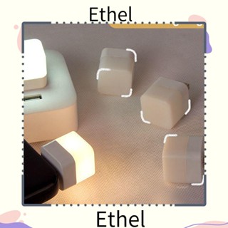 Ethel1 โคมไฟอ่านหนังสือ ปลั๊ก USB ทรงสี่เหลี่ยม 6 ชิ้น