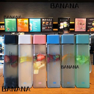 Banana1 เหยือกน้ําดื่ม พลาสติก ทรงสี่เหลี่ยม แบบพกพา ไร้ BPA 450 มล. อุปกรณ์เสริม สําหรับปั่นจักรยาน