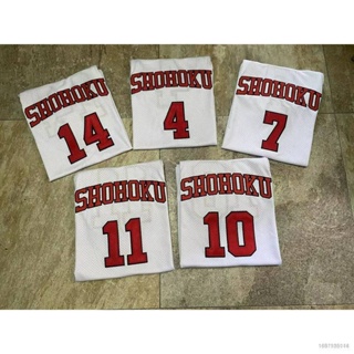 เสื้อกีฬาแขนกุด ลาย HQ7 SLAM DUNK Jersey Akagi Takenori Sakuragi Hanamichi Rukawa Kaede Miyagi Ryota Mitsui Hisashi สําหรับผู้ชาย และผู้หญิง QH7