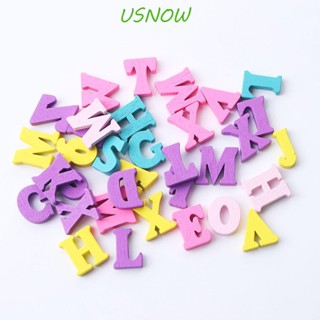 Usnow ตัวอักษร 100 ชิ้น / เซต ไม้ผสม ตกแต่งบ้าน