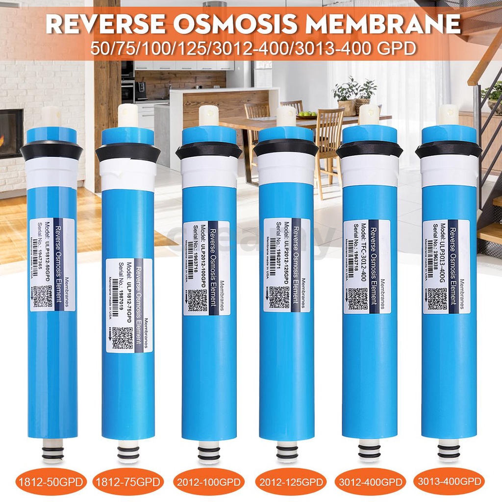 ครีม Reverse Osmosis เมมเบรน RO เครื่องกรองน้ําเปลี่ยน RO ระบบน้ํากรอง 189 ~ 473L/24H สําหรับ Home