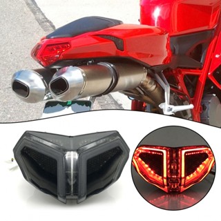 ⚡ใหม่ 8⚡ไฟท้าย ไฟเบรก LED สําหรับ Ducati 848 1098 1198