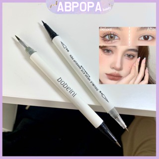 Abpopa Beauty ปากกาอายไลเนอร์ แบบสองหัว แห้งเร็ว ติดทนนาน