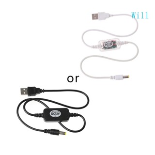 Will โมดูลอะแดปเตอร์แปลงสายเคเบิล USB สําหรับ DC 5V เป็น DC 12V