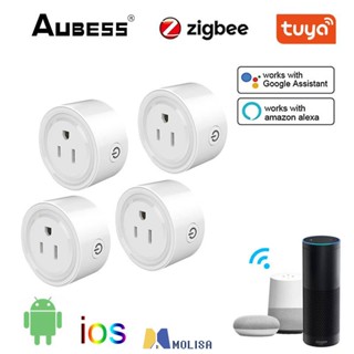 Tuya Wifi Smart Plug ใช้แอพ Smart Life หรือเชื่อมต่อกับ Alexa Tuya และ Zigbee Gateway อื่นๆ Smart Wifi Control MOLISA MOLISA