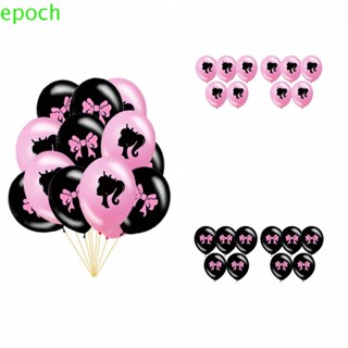 Epoch ลูกโป่งยาง รูปตุ๊กตาบาร์บี้ สีชมพู 12 นิ้ว 10 ชิ้น