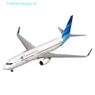 Trillioncatalpa โมเดลเครื่องบินกระดาษ 3D 1:100 Boeing 737-800 แฮนด์เมด DIY TH