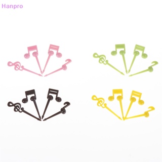 Hanpro&gt; ส้อมจิ้มผลไม้ รูปตัวโน้ตดนตรี สําหรับเค้ก ขนมหวาน เบนโตะ 16 ชิ้น