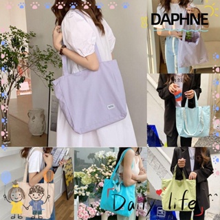 Daphne กระเป๋าถือ กระเป๋าสะพายไหล่ สองด้าน ความจุขนาดใหญ่ สําหรับผู้หญิง