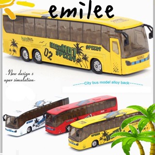 Emilee โมเดลรถบัสจําลอง โลหะผสม คุณภาพสูง