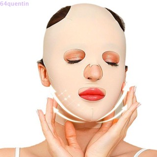 Quentin ผ้าพันแผล กระชับสัดส่วนใบหน้า ความงาม นํากลับมาใช้ใหม่ได้ V-Face Shaping เครื่องนวดหน้า เครื่องมือพยุงหน้า นอน ผ้าพันแผล ลดคางคู่ ดูแลผิว ต่อต้านริ้วรอย สายรัด