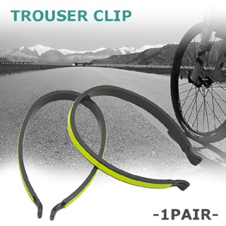 1Pair Trouser Cycling Clips Reflective Bicycle Bike Safety Strips Clip