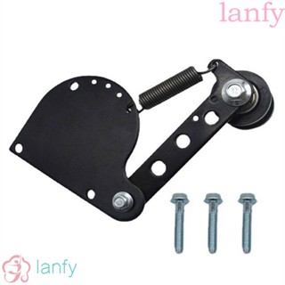 Lanfy ตัวปรับความตึงโซ่ สีดํา 2 จังหวะ มอเตอร์สปริงปรับความตึงโซ่ ไม่มีการสั่นสะเทือน 49cc 66cc 80cc