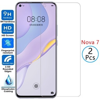 ฟิล์มกระจกนิรภัยกันรอยหน้าจอ สําหรับ huawei nova 7 5g nova7 hawei huawi huawe huawai hawawi honor