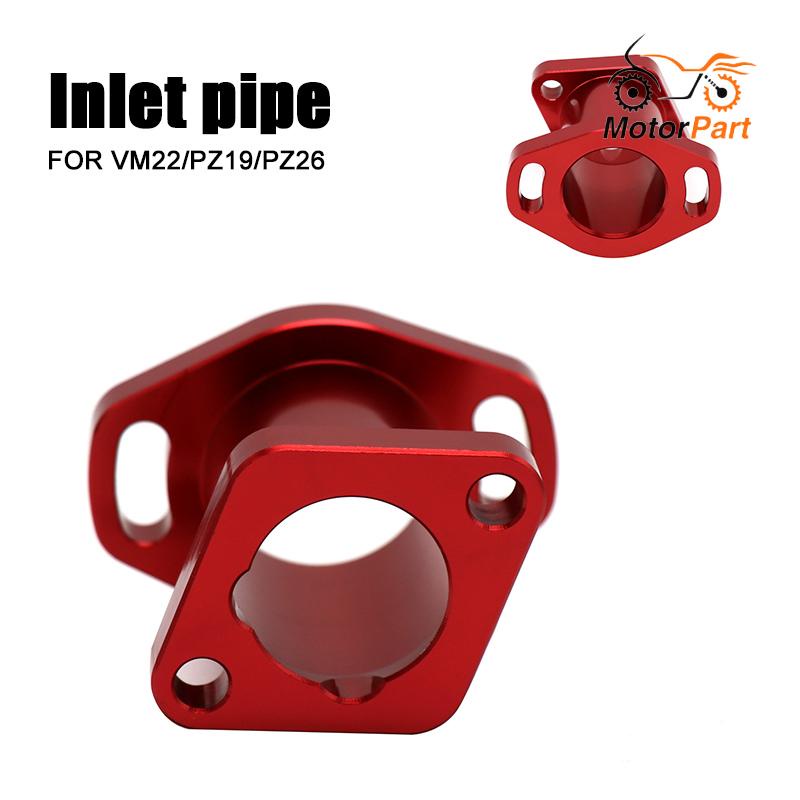 MOTOPARTS SHOP อินเทอร์เฟซคาร์บูเรเตอร์ท่อไอดี CNC สําหรับ VM22/PZ19/PZ26 คาร์บูเรเตอร์