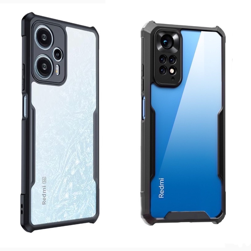 เคสกันกระแทก Case For Redmi Note 12 11 11S 11 Pro note 12 11 11s 11 pro 12 12C 10A 9 หลังใส ขอบนิ่มหลังแข็ง เคสPC+TPU