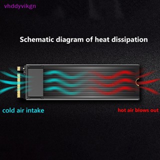 ฮีทซิงค์ระบายความร้อนโซลิดสเตท VHDD M.2 SSD PCI-E NVMe M2 2280 TH