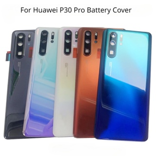 เคสแบตเตอรี่ด้านหลัง ลายโลโก้ พร้อมกรอบกล้อง แบบเปลี่ยน สําหรับ Huawei P30 Pro P30Pro