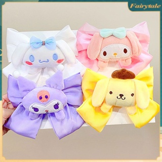 ❀ กิ๊บโบว์ Sanrio Kawaii การ์ตูนตุ๊กตาตกแต่งเครื่องประดับผม Kuromi Cinnamoroll กิ๊บติดผมตุ๊กตาน่ารัก Lolita คลิปสาวของขวัญเครื่องประดับผม