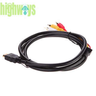 อะแดปเตอร์แปลง HDMI เป็น 3-RCA วิดีโอเสียง AV 1.5 ม. [highways.th]