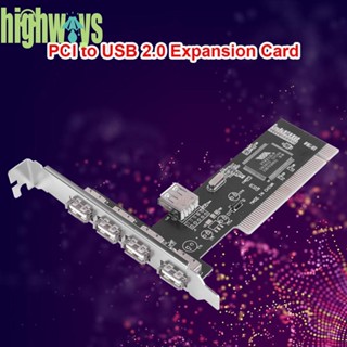 การ์ดควบคุม PCI 4 พอร์ต 480Mb/s PCI เป็น USB 2.0 [highways.th]