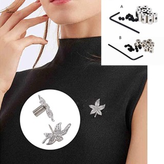 ✿ 10 ชิ้น Pin ล็อค Pin ด้านหลังล็อค Pin ด้านหลัง Pin รักษาล็อคเข็มกลัดล็อค Pin ด้านหลังเก็บเครื่องมือประแจ