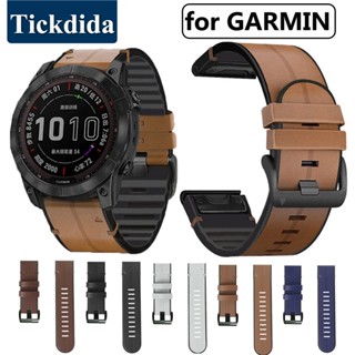 สายนาฬิกาข้อมือซิลิโคน หนัง สําหรับ Garmin Epix Pro 51 มม. 47 มม. Tactix 7 Pro Fenix 7 Pro 7X Pro Enduro Quickfit 22 มม. 26 มม.