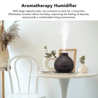 Enjoy Music 400ml Aromatherapy Humidifier Onion Wood Grain Aroma Colorful Light Ultrasound Essential Oil Diffuser