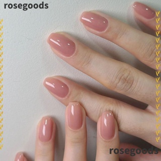 Rosegoods1 เล็บปลอม หัวสี่เหลี่ยม ถอดออกได้ ยาว ยาว เต็มเล็บ สําหรับผู้หญิง