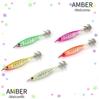 Amber เหยื่อตกปลาไม้ รูปกุ้ง ปลาหมึก 2023 10 ซม. 11 กรัม 2 ชิ้น