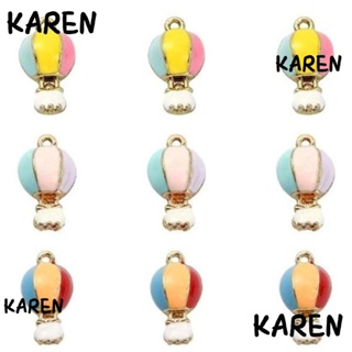 Karen จี้ลูกโป่ง อัลลอย หลากสี สําหรับทําสร้อยคอ 30 ชิ้น