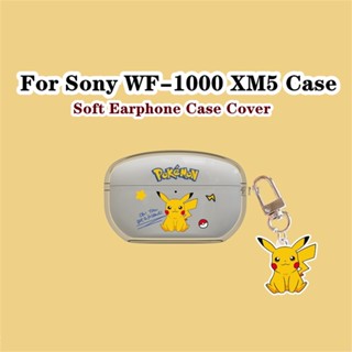 【Ĕĕ】เคสหูฟัง แบบนิ่ม แบบใส ลายการ์ตูน สําหรับ Sony WF-1000 XM5 WF-1000 XM5