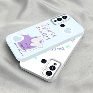 เคสโทรศัพท์มือถือ PC แข็ง ลายผีเสื้อ สไตล์เกาหลี สําหรับ Infinix Hot 12 Play Hot 10 Play 11 9 Note 12 Smart 6 TECNO Pova Neo