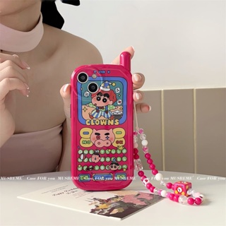 ใหม่ เคสโทรศัพท์มือถือ กันกระแทก ลายการ์ตูนตลก พร้อมสายคล้องมือ สําหรับ Apple Iphone 14promax 13 11 14pro 13pro 14