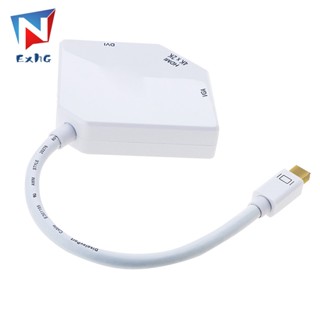 3-in-1 อะแดปเตอร์แปลง Mini DP เป็น HDMI DVI VGA 1080p DP สําหรับคอมพิวเตอร์ PC