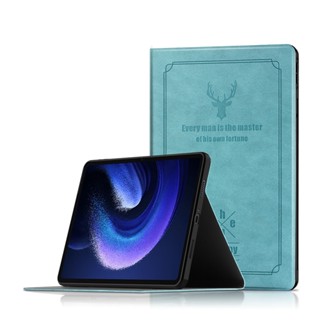 เคสแท็บเล็ต PC แบบพับได้ ลายกวางเรโทร สําหรับ Xiaomi Pad 6 Pro MiPad 6 2023 11 นิ้ว