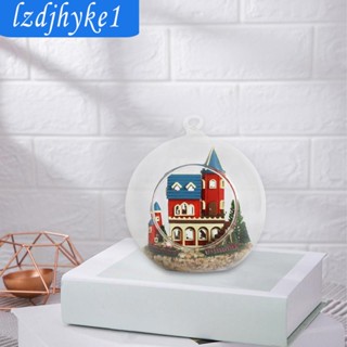 [Lzdjhyke1] บ้านตุ๊กตาจิ๋ว 3D พร้อมเฟอร์นิเจอร์ ขนาดเล็ก DIY สําหรับตกแต่งบ้านตุ๊กตา คริสต์มาส วันหยุด