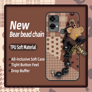 Back Cover Dirt-resistant Phone Case For Oukitel C33 Skin-friendly feel phone case Waterproof Bear bracelet Simplicity