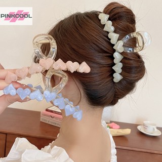 Pinkcool วินเทจ เจลลี่ รัก รอยขีดข่วน คลิป ขนาดใหญ่ ปู ผม เกา หางม้า คลิป สาว แฟชั่น กรงเล็บ ผ้าโพกศีรษะ ฤดูร้อน อุปกรณ์เสริม