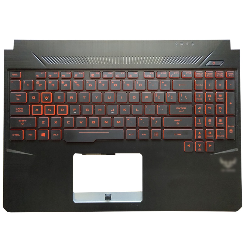 แล็ปท็อปใหม่สําหรับ ASUS FX95 FX95G FX505 FX505D FX86 FX86G FX80G แล็ปท็อป Palmrest ฝาครอบด้านบน US Backlit คีย์บอร์ด