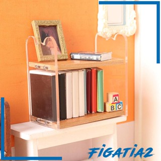 [Figatia2] ชั้นวางของไม้ ขนาดเล็ก สําหรับตกแต่งบ้านตุ๊กตา 1:12 DIY