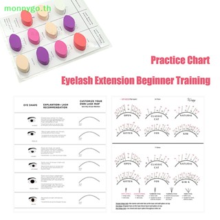 Monnygo แผนที่ขยายขนตาปลอม ใช้ซ้ําได้ เส้นผ่าศูนย์กลาง 1 ชิ้น