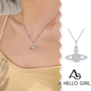 A HELLO GIRL เครื่องประดับ สร้อยคอโซ่เหล็กไทเทเนียม จี้รูปดา…