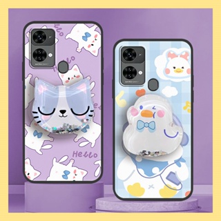 Kickstand Fashion Design Phone Case For Oukitel C33 glisten protective Anti-dust Cartoon Silicone Durable Soft Case Anti-knock