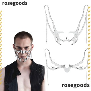 Rosegoods1 Gothic เครื่องประดับแฟชั่นผู้ชาย และผู้หญิง แบบโลหะกลวง ปรับได้ สไตล์พังก์